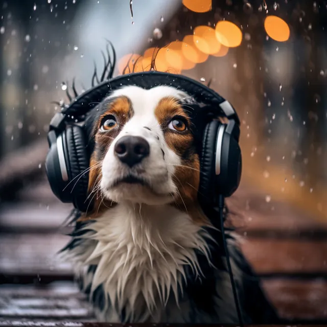 Soothing Bark: Binaural Dogs Rain