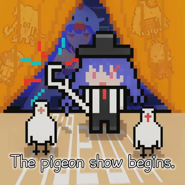 The pigeon show begins.