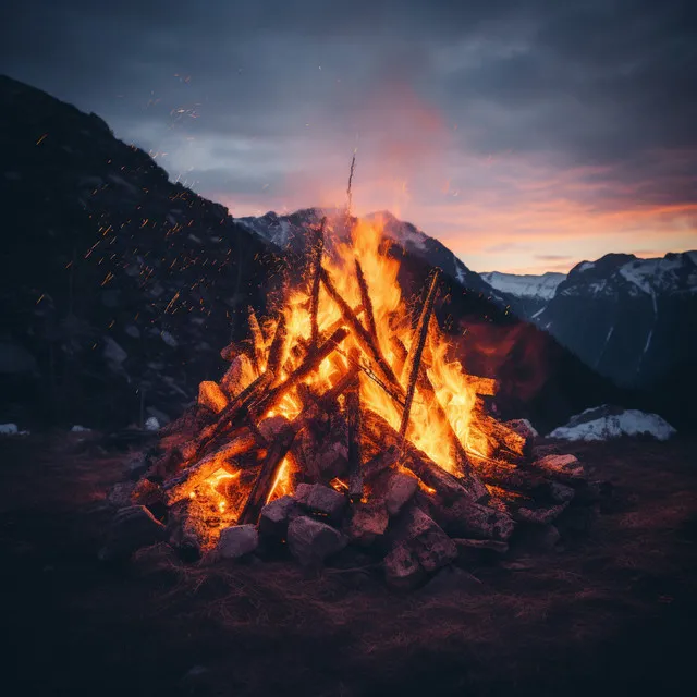 Warmth of Nature: Fire's Gentle Crackles