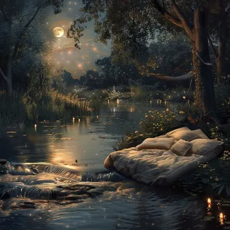 River Night Melodies: Sleep Music Drift by Healing Water Sounds