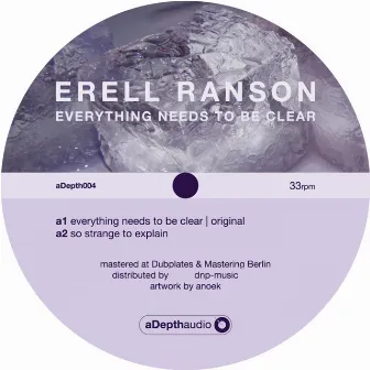 Everything Needs To Be Clear by Erell Ranson