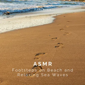 ASMR Footsteps on Beach and Relaxing Sea Waves by De-stressing White Noise