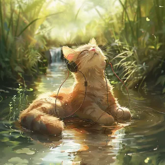 Cats by the Stream: Calming Water Sounds by Water Sounds