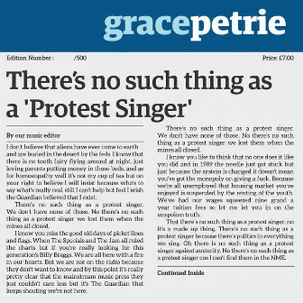 There's No Such Thing As A Protest Singer by Grace Petrie