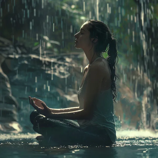 Yoga Serenity in Rain Beats