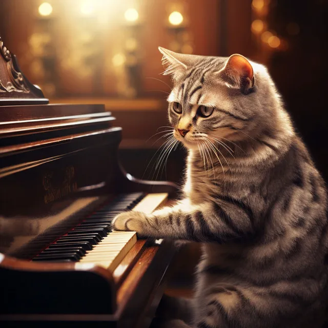 Purring Echoes: Piano Cats Melody