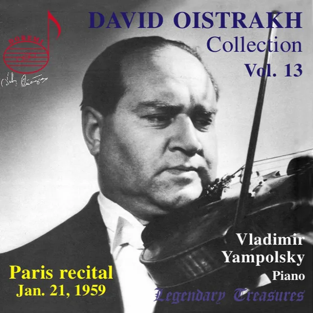 Oistrakh Collection, Vol. 13: Paris Recital, 1959 (Live)