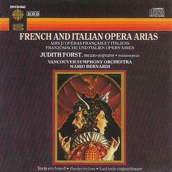 French And Italian Opera Arias for Mezzo-Soprano by Judith Forst