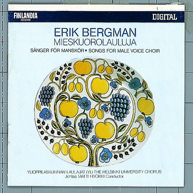 Bergman : Mieskuorolauluja / Songs for Male Voice Choir