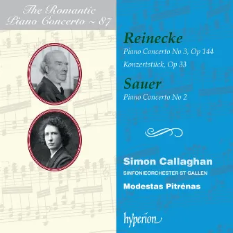 Reinecke & Sauer: Piano Concertos (Hyperion Romantic Piano Concerto 87) by Emil von Sauer