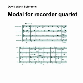 Modal for recorder quartet by 