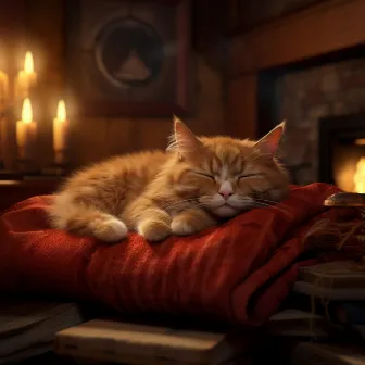 Serenata Felina: Melodías De Gato De Piano Iluminadas Por Fuego by Soñar con Chimenea