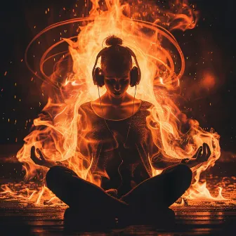 Fire's Relaxation: Soothing Music Waves by Auditory Illusion