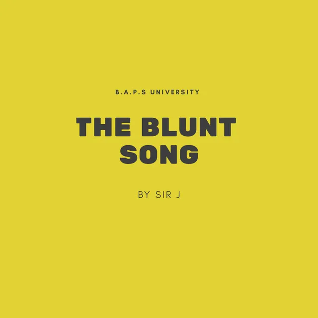 The Blunt Song