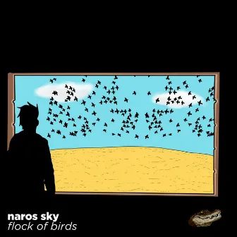 flock of birds by naros sky