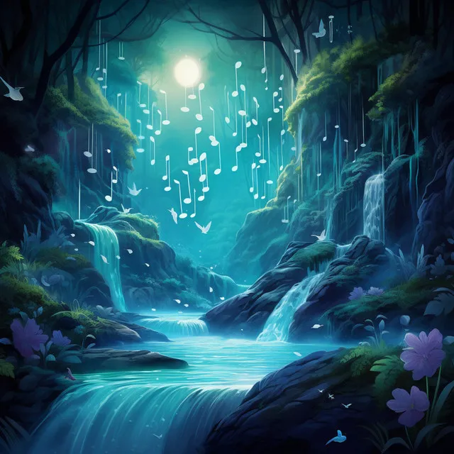 Lullaby Waves: Musical Dreams by Waterfalls