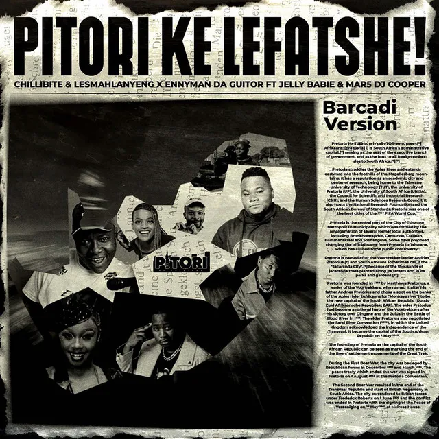 Pitori Ke Lefatshe - Barcadi Version