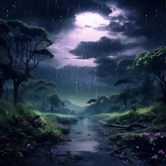 Tranquil Rain Melodies: Harmonic Relaxation Music by Pouring Rain