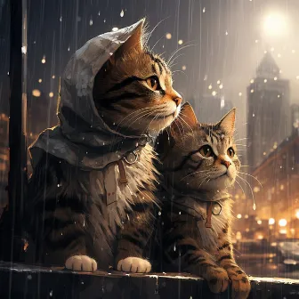 Melodías Felinas: Armonía De Gotas De Lluvia by Sueño de cachorro