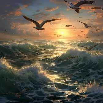 Avian Sojourn by the Seashore by Birds in the Ocean