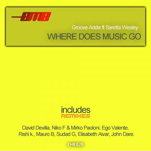 Where Does Music Go - Mauro B, David Devilla, Elisabeth Aivar Remix