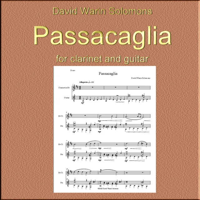 David Warin Solomons - Passacaglia for clarinet and guitar (Original)