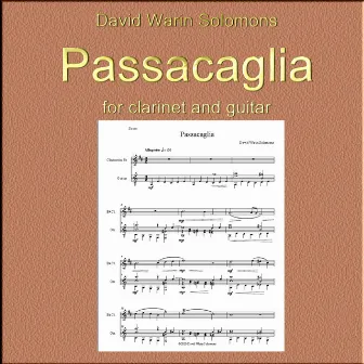 David Warin Solomons - Passacaglia for clarinet and guitar (Original) by David Warin Solomons