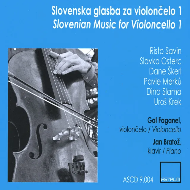 Slovenian Music for Violoncello 1