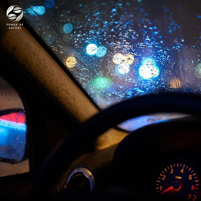 Soothing Background Of City And Raining