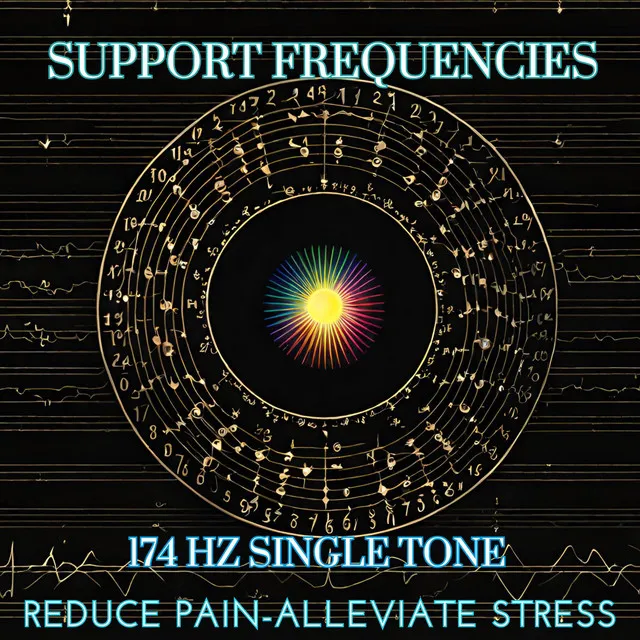 174 hz Frequency - Single Tone - Reduce Pain - Alleviate stress - Restore