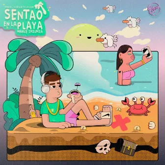 Sentao en la Playa by Marce Inzunza