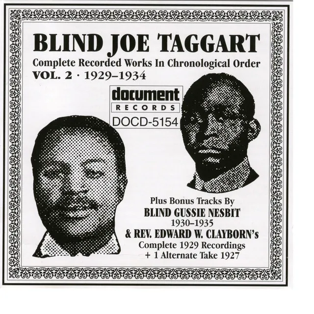 Blind Joe Taggart Vol. 2 (1929-1934)