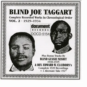 Blind Joe Taggart Vol. 2 (1929-1934) by Blind Joe Taggart