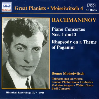 Rachmaninov: Piano Concertos Nos. 1 and 2 (Moiseiwitsch, Vol. 4) (1937-1948) by Basil Cameron