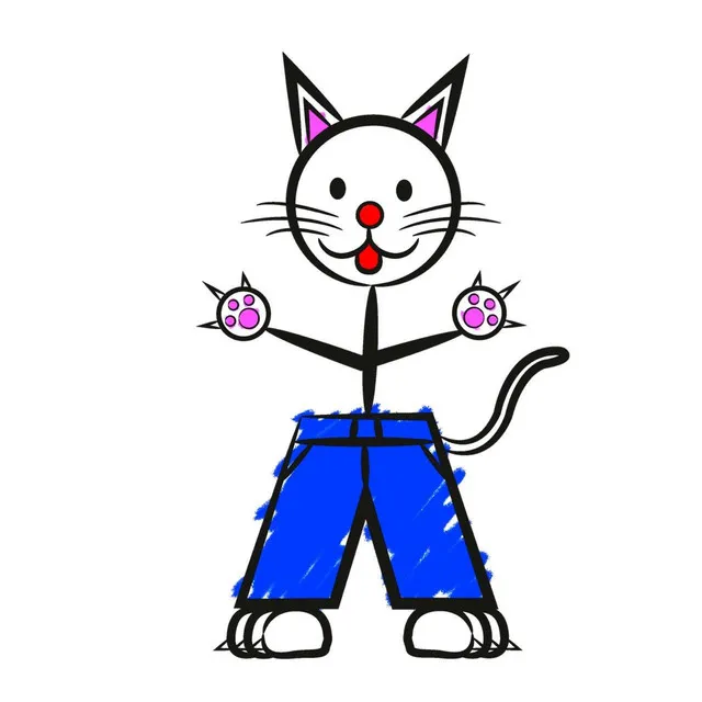 GATO CON PANTALONES