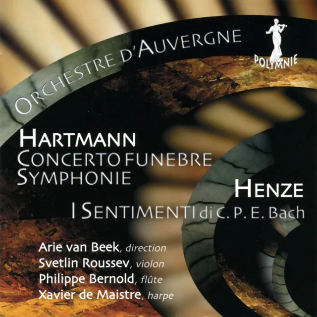 Hartmann: Concerto Funèbre & Henze: I Sentimenti di C.P.E Bach