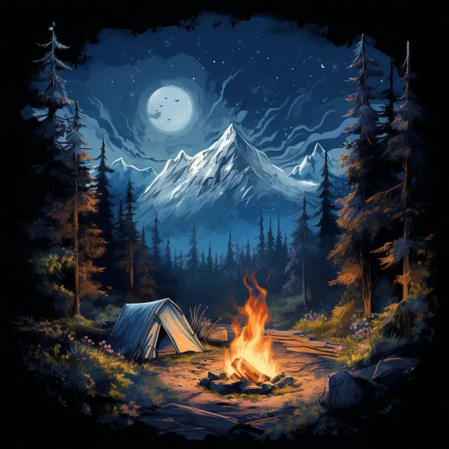 Campfire in the Woods