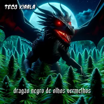 Dragão Negro de Olhos Vermelhos by Unknown Artist