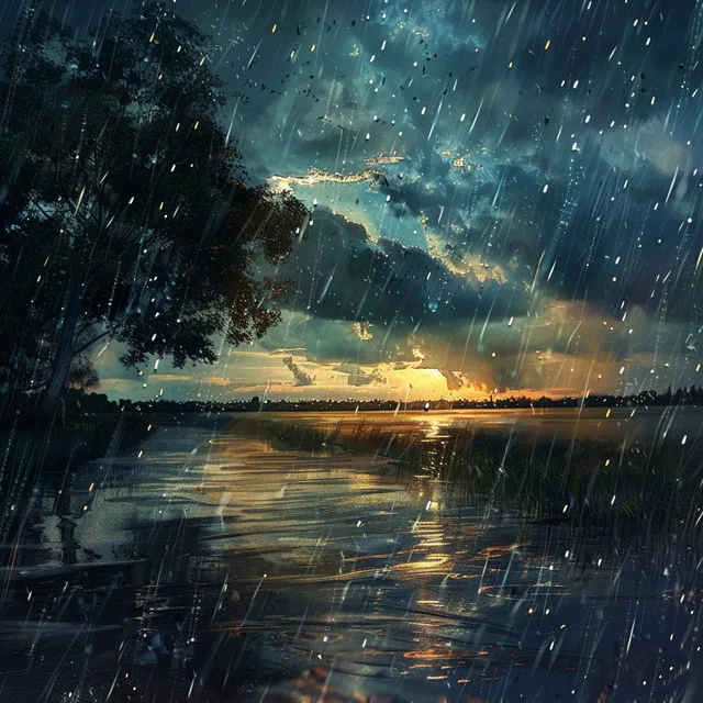 Sleep Soundly: Thunderous Rain with Chill Vibes