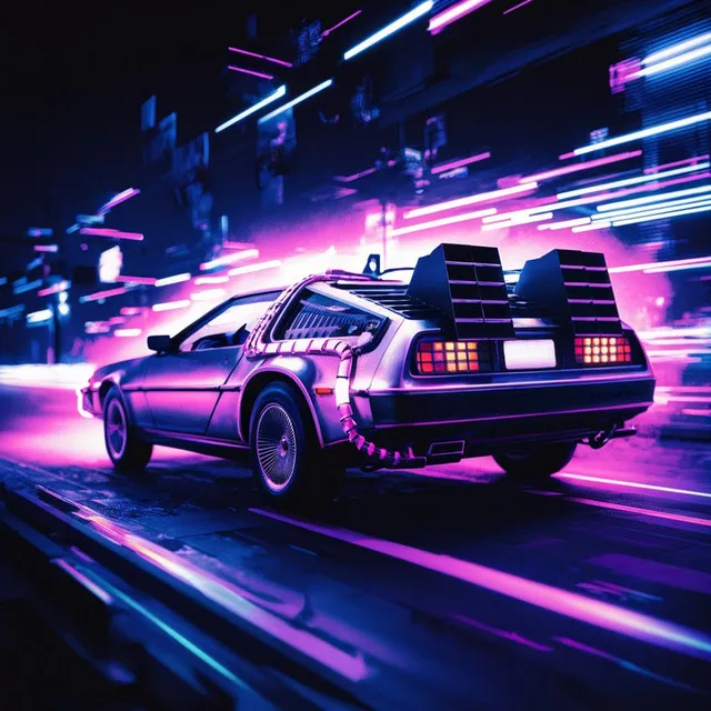 DeLorean Vibe Midnight Drive On Highway 69