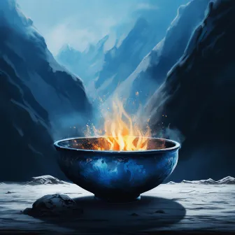 Flaming Tranquility: Beautiful Singing Bowl of Serenity by Relaxation Bowls