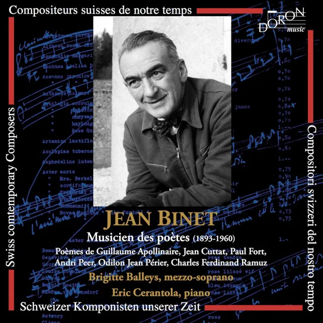 Jean Binet: Musicien des poètes (Compositeurs suisses de notre temps)