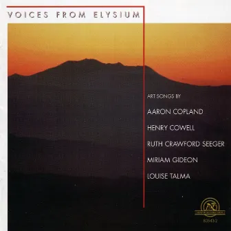 Voices From Elysium: Art Songs by Copland, Cowell, Seeger, Gideon, and Talma by Paul Sperry