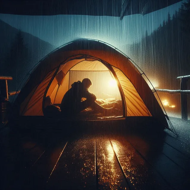 Relaxing Rain Noise in a Tent 10