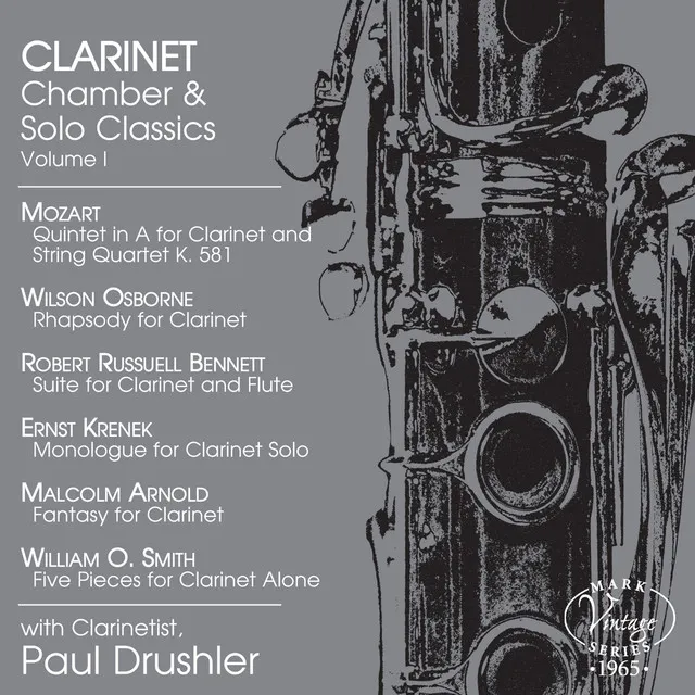 Clarinet Chamber & Solo Classics, Vol. 1