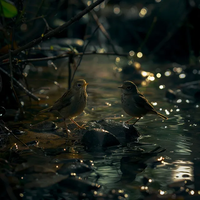 Restful Night with Binaural Creek Birds and Nature Sounds