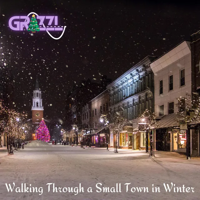 Walking Through a Small Town in Winter