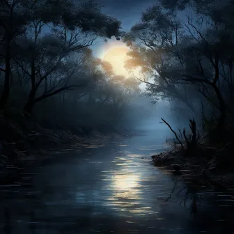 Nature's Nighttime Hymns: Water's Dreamy Lullabies by ASMR River & Waterfall