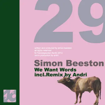 We Want Words by Simon Beeston