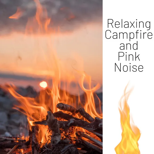 Pink Noise - on the Beach Fire Sounds, Loopable